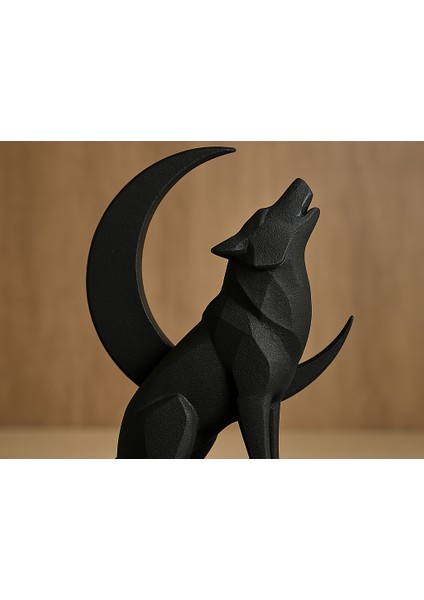 Kurt Ay Hilal Mini Dekoratif Figür 12CM Karbon Pla Oyuncak