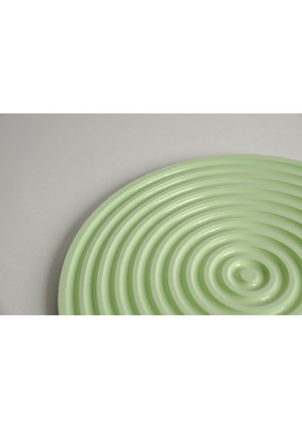 Spiral Formlu Dekoratif Sunum Tabağı | Lunapark Yeşili modelleri