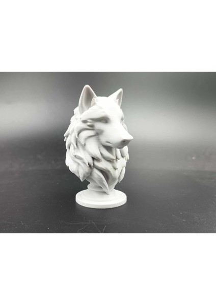 Kurt Heykeli Beyaz Renk Mini Figür Oyuncak 10CM