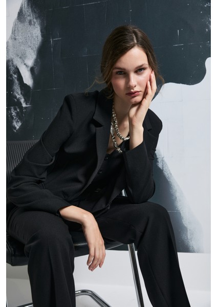 Elvıs Kadın Ceket Siyah