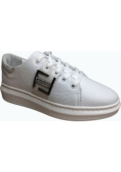 2010 Womenly Style Beyaz Tokalı Kadın Günlük Ayakkabı % 100 Hakiki Deri fiyatları