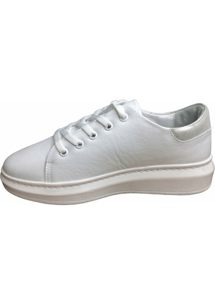 2010 Womenly Style Beyaz Tokalı Kadın Günlük Ayakkabı % 100 Hakiki Deri modelleri