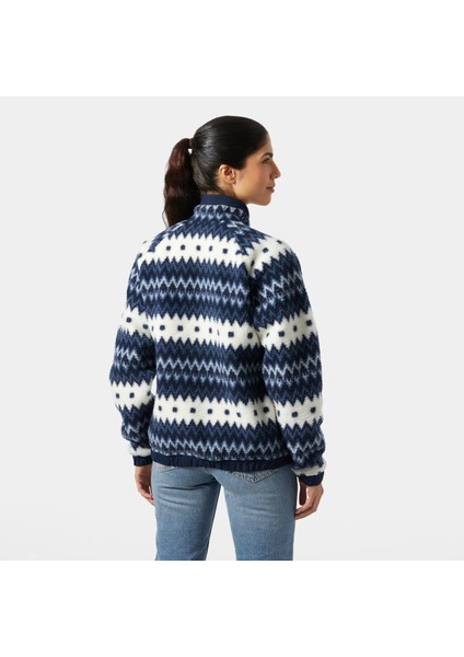 W Imperıal Prınted Pıle Snap Mont HHA.63373_HHA.597 modelleri