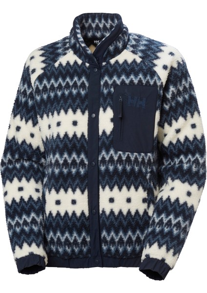 W Imperıal Prınted Pıle Snap Mont HHA.63373_HHA.597 fırsatları