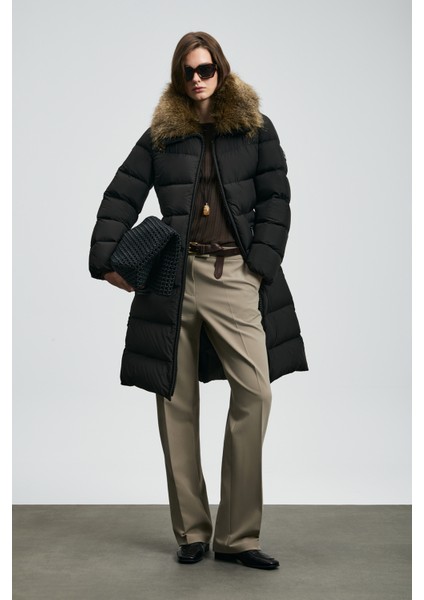 Eco Kaz Tüyü Kadın Mont Siyah fiyatları