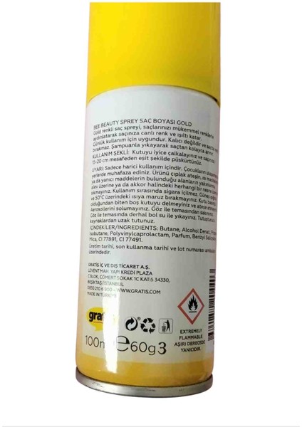 Sprey Saç Boyası Gold fiyatları