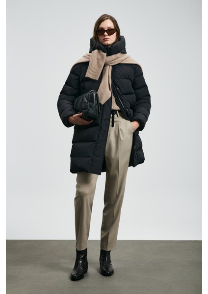 Olıvıa Kaz Tüyü Kadın Mont Siyah indirimleri
