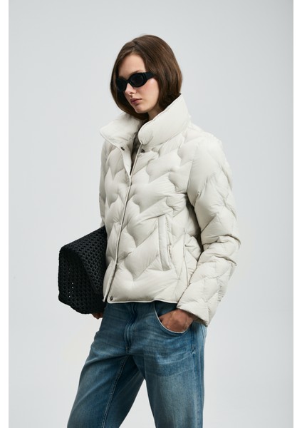 Desert Kaz Tüyü Kadın Mont Siyah indirimleri