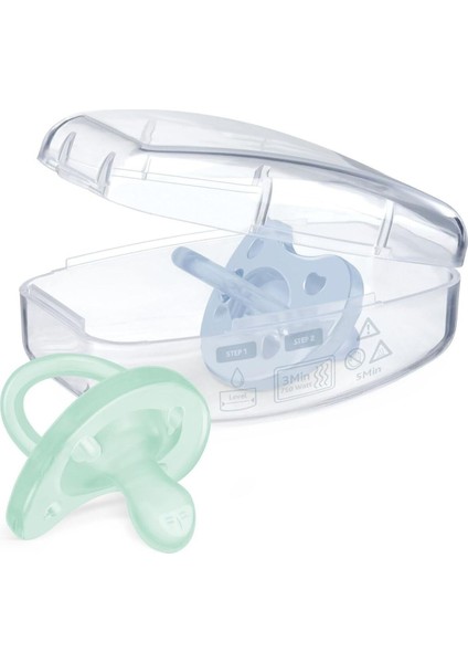 Chicco Physioforma Soft 2'li Silikon Emzik 2-6 Ay Erkek