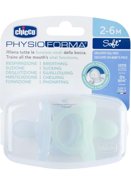 Chicco Physioforma Soft 2'li Silikon Emzik 2-6 Ay Erkek fiyatları