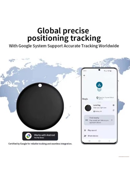 Airtag Android Konum Belirleme Akıllı Takip Cihazı Smart Finder Siyah fırsatları