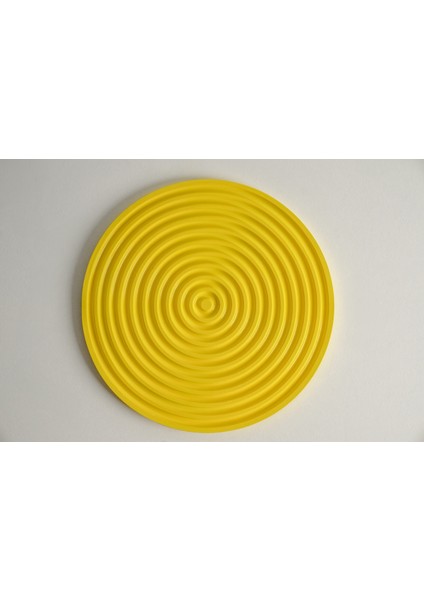 Spiral Formlu Dekoratif Sunum Tabağı | Lunapark Sarısı