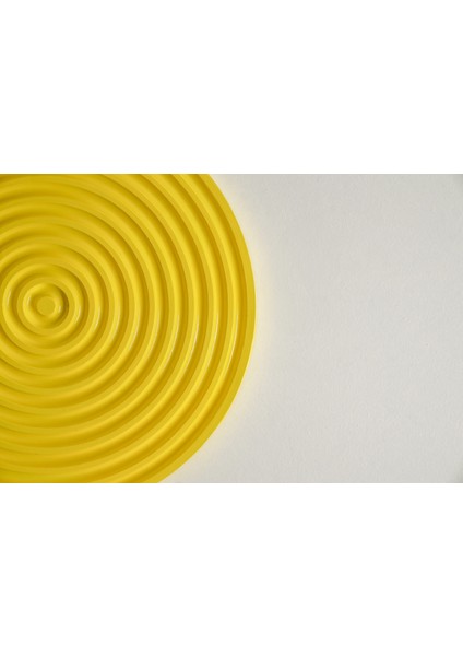 Spiral Formlu Dekoratif Sunum Tabağı | Lunapark Sarısı modelleri
