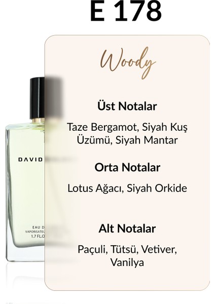 E178 Orient 50 ml Erkek Parfüm | Woody fiyatları
