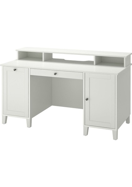 Çalışma Masası, Beyaz, 152X70 Cm, Ek Üniteli
