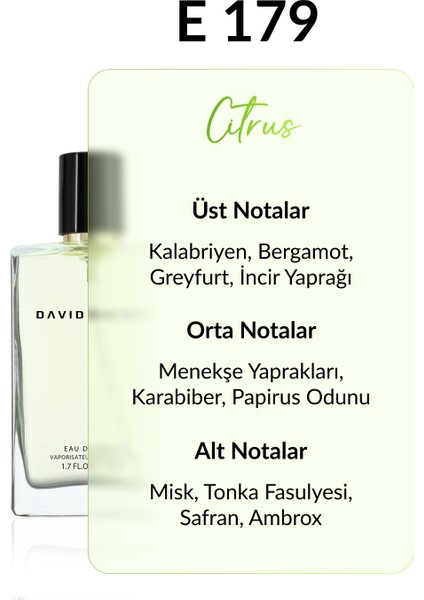 E179 Robin 50 ml Erkek Parfüm | Citrus fiyatları