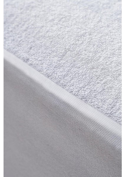 Alez Fitted Beyaz Pamuklu Su Sıvı Geçirmez Yatak Koruyucu Tek Çift Kişilik Terletmeyen Yatak Alezi