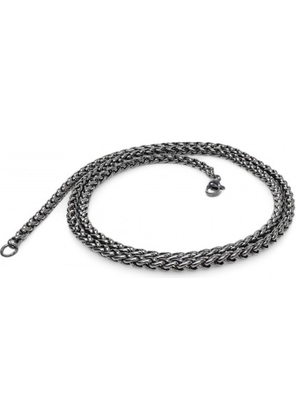 Siyah Renk Çelik Kolye 4Mm 3183CEK016