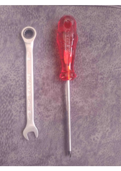 Izeltas 10 mm Cırcır Kombine ANAHTAR,+4.50X100 Yıldız Tornavfa