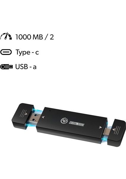 DK01 USB-A/Type-C 22x42 M.2 NVMe Taşınabilir Harici SSD Boş Kutu indirimleri