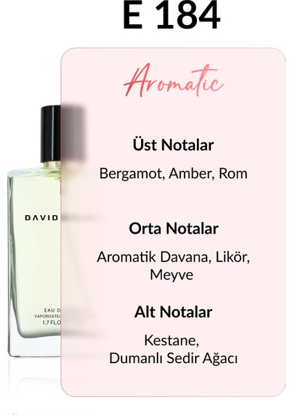 E184 Stand With Me 50 ml Erkek Parfüm | Aromatic