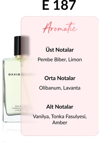 E187 Valnes 50 ml Erkek Parfüm | Aromatic fiyatları