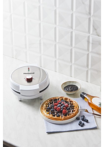 Beyaz Waffle Makinesi, Pratik ve Leziz Waffle Hazırlama Aracı