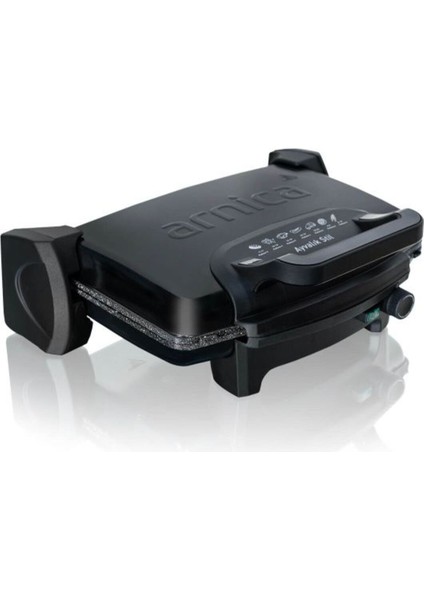 Küçük ve Şık Tost Makinesi, Siyah Renkli, Pratik Kullanım.