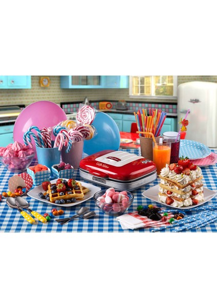 Kırmızı Waffle Makinesi, Lezzetli Tatlar Için Mükemmel Seçenek indirimleri