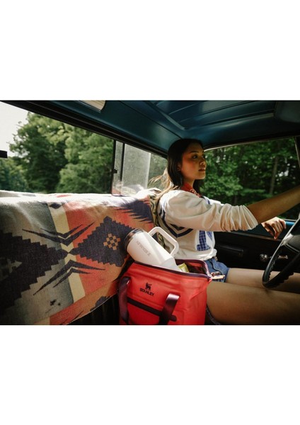 The Quencher Protour Flip Straw Tumbler Pipetli Termos 1,2 L Kırmızı