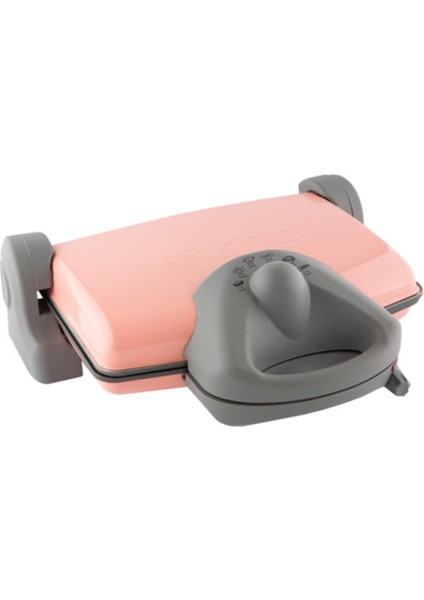 Pembe Granit Plakalı Tost Makinesi, 4 Yıl Garanti ile Kullanıma Hazır