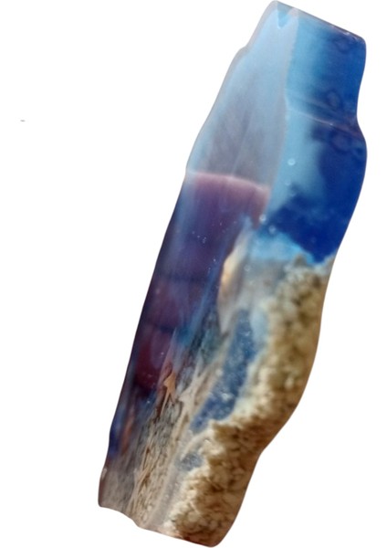 Mavi Deniz Kabuklu Epoksi Bardak Altlığı