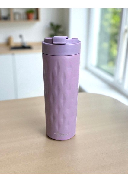 Paslanmaz Çelik 500ML Outdoor Termosu 6 Saat Sıcak 12 Saat Soğuk Bardak Termos Desenli Mug