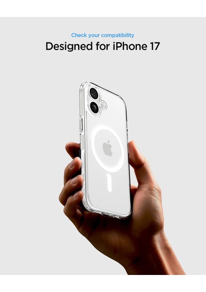iPhone 17 Kılıf Şeffaf Magsafe Magnetik Kamera Çıkıntılı Kılıf Kablosuz Şarj, Darbe Emici modelleri