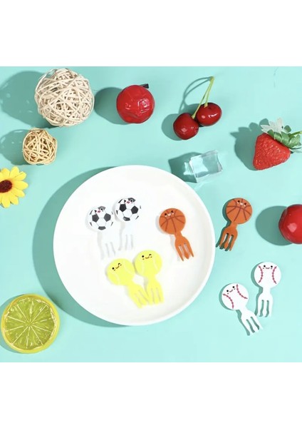 Çocuklar Için Top Şeklinde Minik Çatal Kürdanlar (6'lı) fiyatları