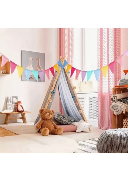 Çocuk Doğum Günü Süs, Jüt Bayrak Flama