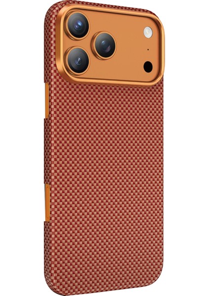 Apple iPhone 17 Pro Kılıf Desenli Karbon Fiber Kevlar Norra Magsafe Kapak modelleri