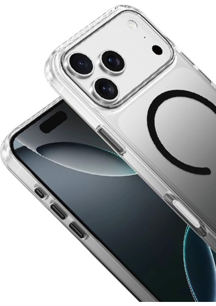 Apple iPhone 17 Pro Max Kılıf Parlak Çift Renkli Şeffaf Magsafe Özellikli Kapak fiyatları