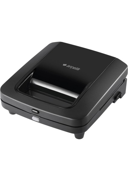 Mini Tost ve Waffle Makinesi, Siyah, Pratik ve Lezzetli Atıştırmalıklar Için
