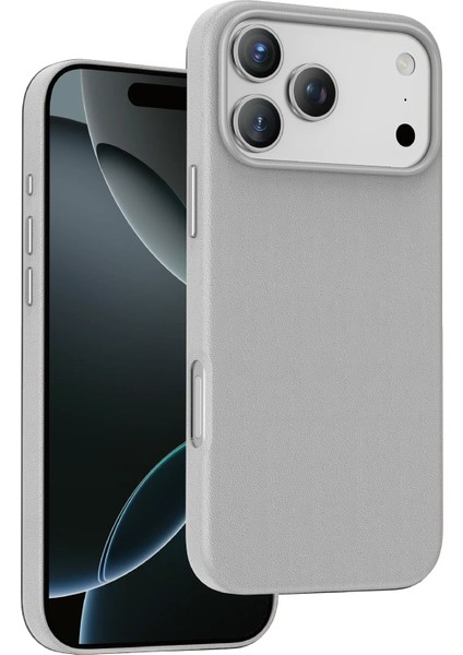 Apple iPhone 17 Pro Max Kılıf Deri Kaplama Soft Görünüm Magsafe Premium Kapak