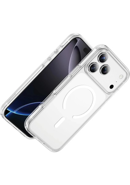 iPhone 17 Pro Max Kılıf Premium Magsafe Kablosuz Şarj Destekli Sararmaz Şeffaf Kapak modelleri