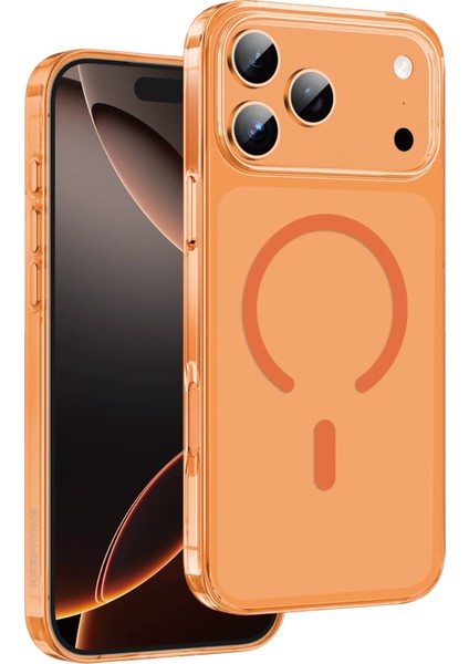 Apple iPhone 17 Pro Kılıf Ultra Koruyucu Sert Renkli Sararmaz Glaze Magsafe Kapak