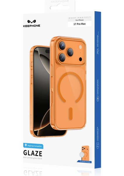 Apple iPhone 17 Pro Kılıf Ultra Koruyucu Sert Renkli Sararmaz Glaze Magsafe Kapak