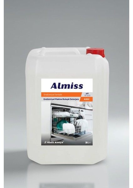 Almiss A502 Endüstriyel Bulaşık Makinesi Deterjanı 20 Litre
