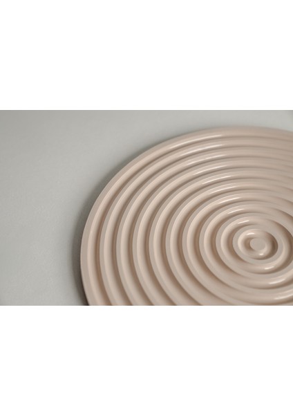 Spiral Formlu Dekoratif Sunum Tabağı | Günışığı Beji modelleri