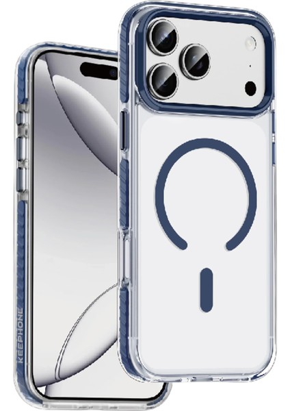 Apple iPhone 17 Pro Kılıf Kenarı Darbe Önleyici Tırtıklı Shockstar Magsafe Kapak