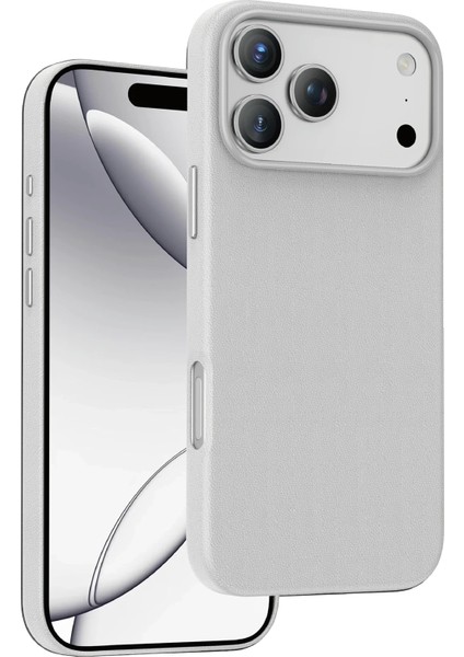 Apple iPhone 17 Pro Kılıf Deri Kaplama Soft Görünüm Magsafe Premium Kapak