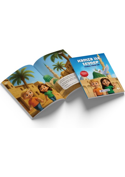 Hamza ile Zeynep'in Maceraları Hikaye Kitap Seti Kudüs, Mekke, Medine ve Boyama Kitabı 4 Kitap fiyatları