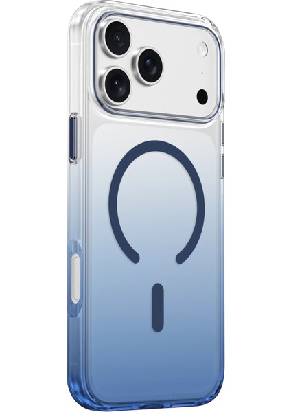 Apple iPhone 17 Pro Uyumlu Kılıf Parlak Çift Renkli Şeffaf Magsafe Özellikli Kapak fiyatları