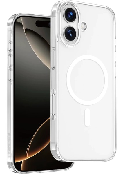 Apple iPhone 17 Uyumlu Kılıf Ultra Koruyucu Sert Renkli Sararmaz Glaze Magsafe Kapak